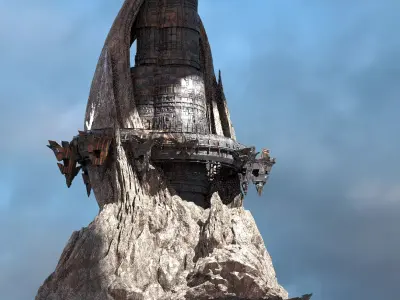 Wheel of time Cliffs 2 3D model
