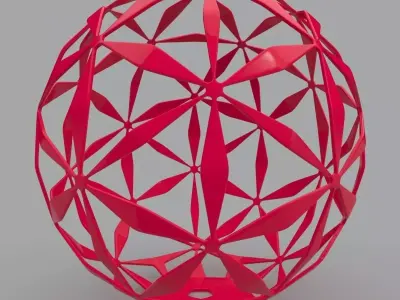 Daisy Ball Geometric Shape 3D Print Model 3D print model