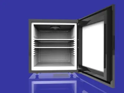 fridge mini Low-poly 3D model