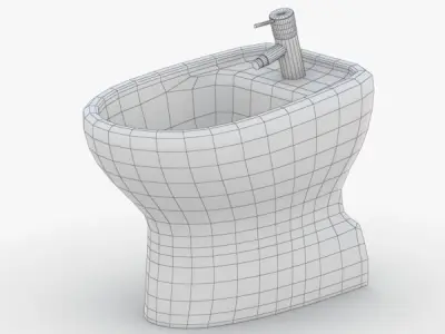 1557 - Toilet Low-poly 3D model