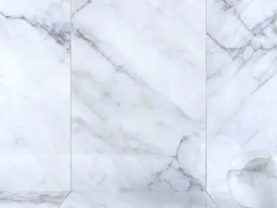 Wall Tiles Museum Crystal White 2 160x320 Set 2 Texture