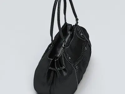 Ladies Hand Bag 01 Low-poly 3D model
