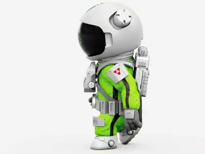 TOON ASTRONAUT CV-250 Rigged for Unreal Engine - Unity - MIXAMO 3D model