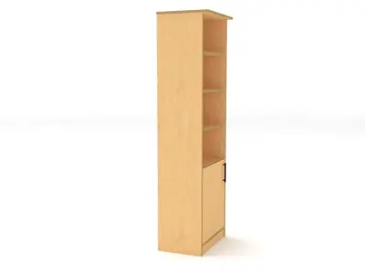 bookshelf 1 cover plywood Low-poly 3D model