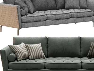 BoConcept Osaka 3 Seats Sofa 3D model