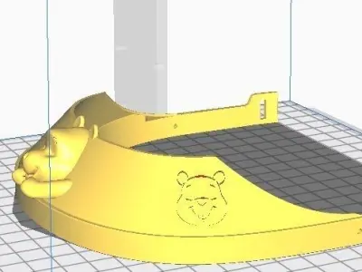 2 COVID 19 Winnie and Tiger MAsk Mascara covid winnie poo 3D model