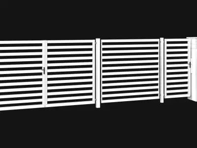 Collection of Gate Window and Door  3D model