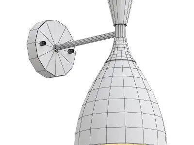 Lumion-Oliver-4494 wall light with gold accents 3D model