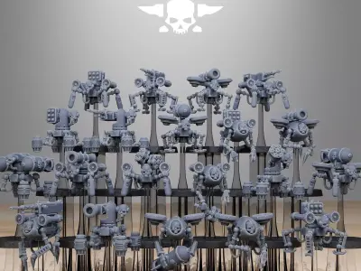 Scavenger Drones 3D print model