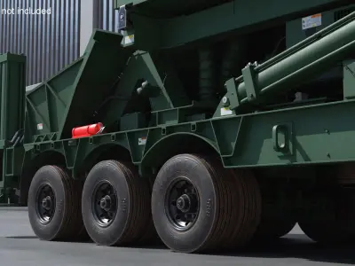  Hypersonic TEL Trailer Full Green Transport 