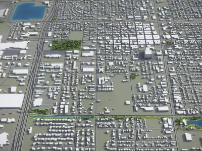 McAllen  Low-poly 3D model