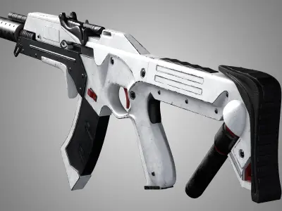 Sci-Fi Rifle 01 3D model