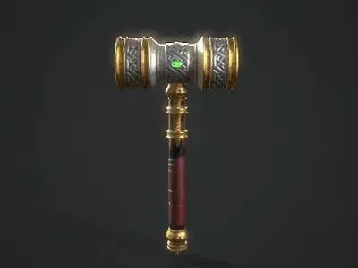Next Generation Warhammer Low-poly 3D model