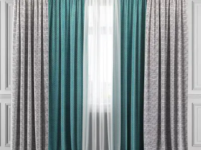 Curtain Set 315 3D model