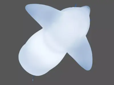 Indirect lighting of elephant 3D model