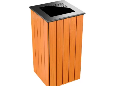 trash can 3D model 7