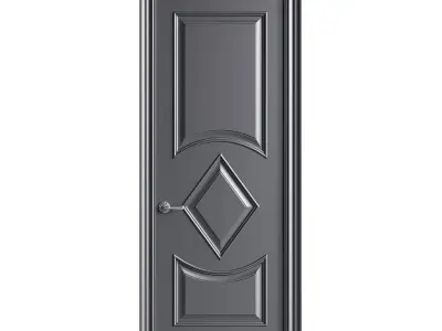 Modern entrance door 62 3D model