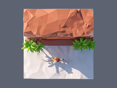 land 80A Low-poly 3D model