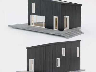 Villa house  5 Low-poly 3D model