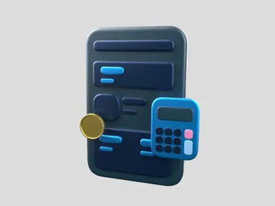 3D app web Icon Low-poly 3D model-12 Low-poly 3D model