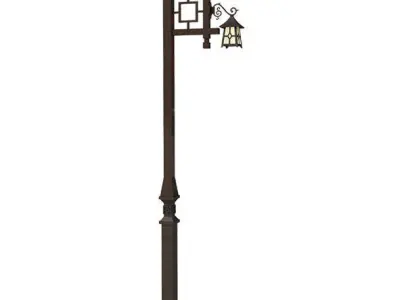 camelia light pole 3D model