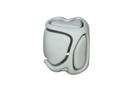 SciFi Cube Object No 67157 Low Poly Shape Low-poly 3D model