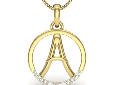 Initial Letter Pendants 3D Model Pack