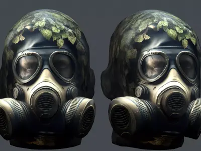 Helmet 3d model military combat Military Low-poly 3D model 5