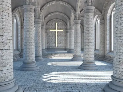 Cathedral Interior 1 3D model