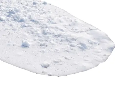 Small pieces of snow 3D model