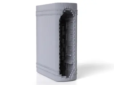Book Nook - Street in the Book  3D print model