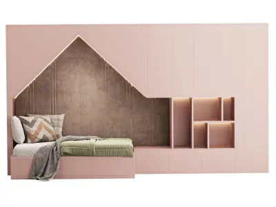 Childrens bunk bed 26 3D model