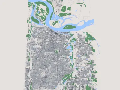 Memphis City Tennessee 3D model