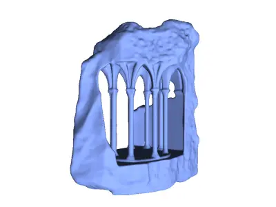 Columns and Pillars Carved Into Stone 3D print model