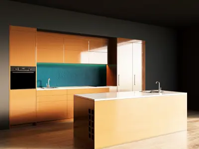 101-Kitchen5 glossy 9 3D model