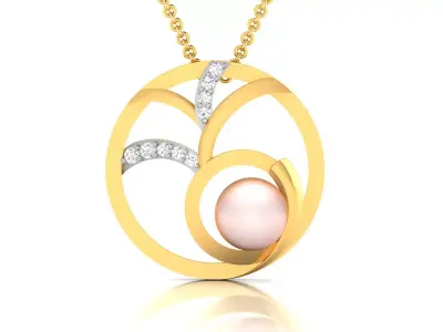 Women Pendant 3DM STL OBJ FBX Render Details 3D print model 25