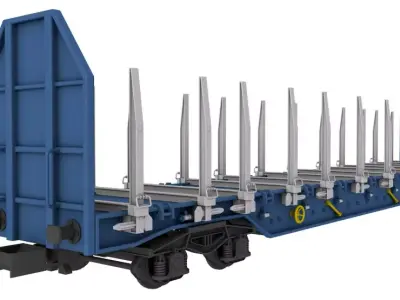 Railcars Collection 3D model