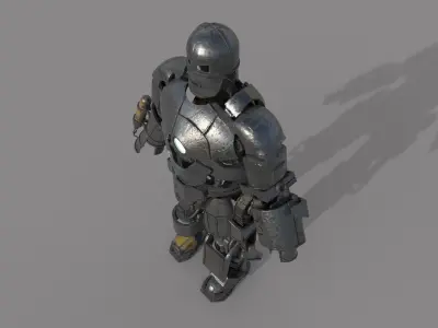 IRON MAN MARK-1 ARMOR MARVEL MODEL Low-poly 3D model