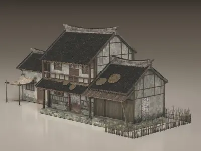 Asian Ancient Architecture Chinese  3D model