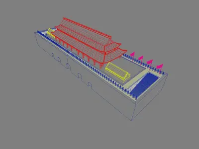 China ancient building 3D model