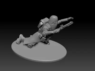 star wars 3d printable clone Galactic Marine Pose 1 3D print model