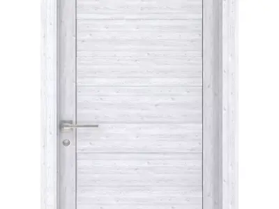 Door-046 wooden door 3D model
