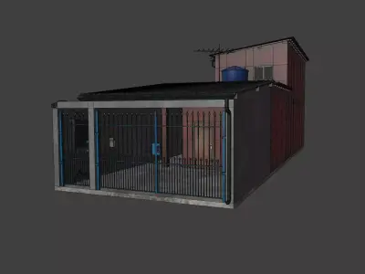 Low Poly Brazilian House Colection - 10x Low-poly 3D model