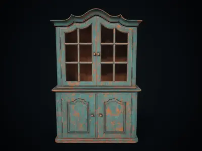 Vintage buffet Low-poly 3D model