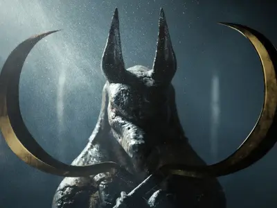 Anubis Statues Free 3D model