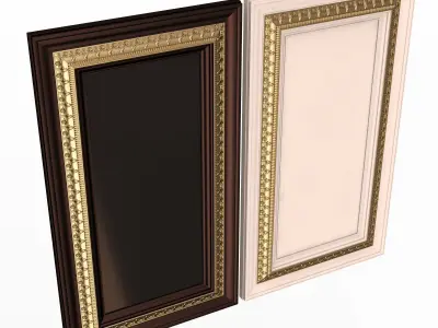 Carved Door Classic 01701 Low-poly 3D model