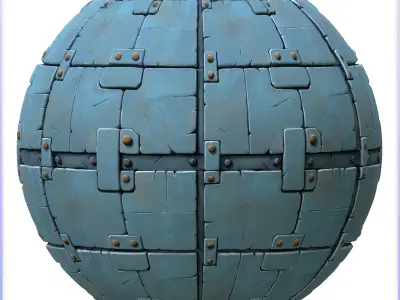 Stylized Metal Panels Seamless Texture Texture buy