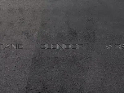 Asphalt 03 PBR Low-poly 3D model