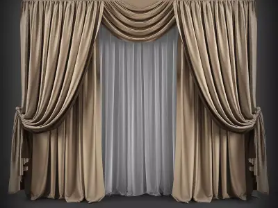 Curtain 3D model 58 3D model