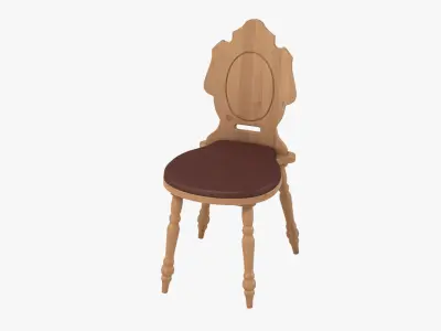 Rustic Chair 3D model